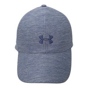 Under Armour Free Fit Tuck Strap Blue Cap Baseball Golf Running Tennis Hat